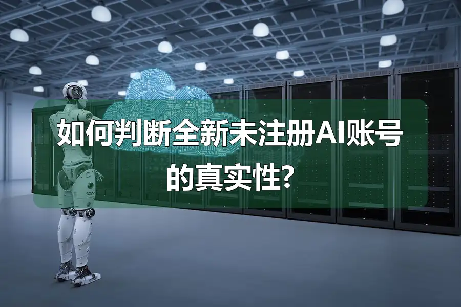 如何判断全新未注册AI账号的真实性?